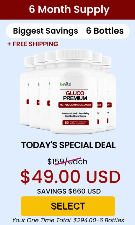 Gluco Premium - 6 Bottle Pack