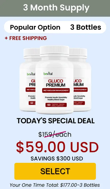 Gluco Premium - 3 Bottle Pack